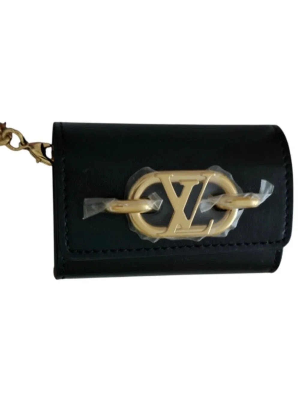 BNIB! RARE! Louis Vuitton LV Link Earphone Air Pod Case Holder Leather BAG CHARM